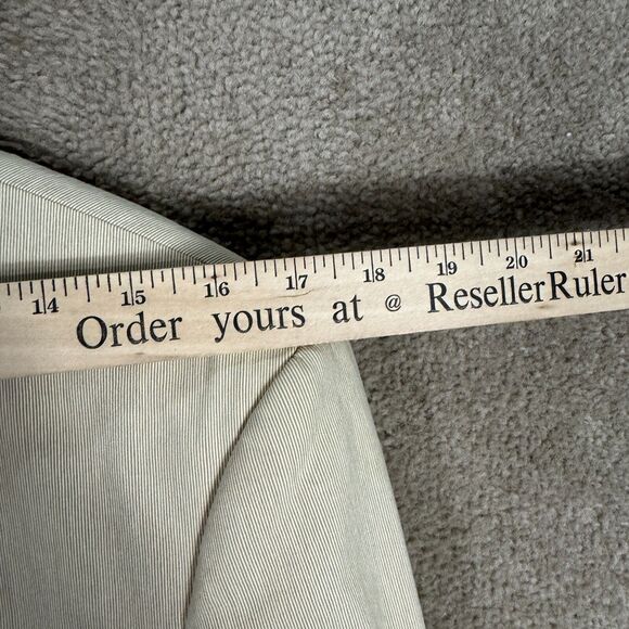 Hugo Boss Sharp1 Blazer Sport Coat‎ Mens 40 Long Tan Stretch Pinstriped Jacket - Picture 7 of 15